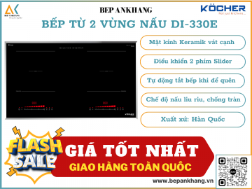 BẾP TỪ ĐÔI KOCHER DI-330E - Made in Korea
